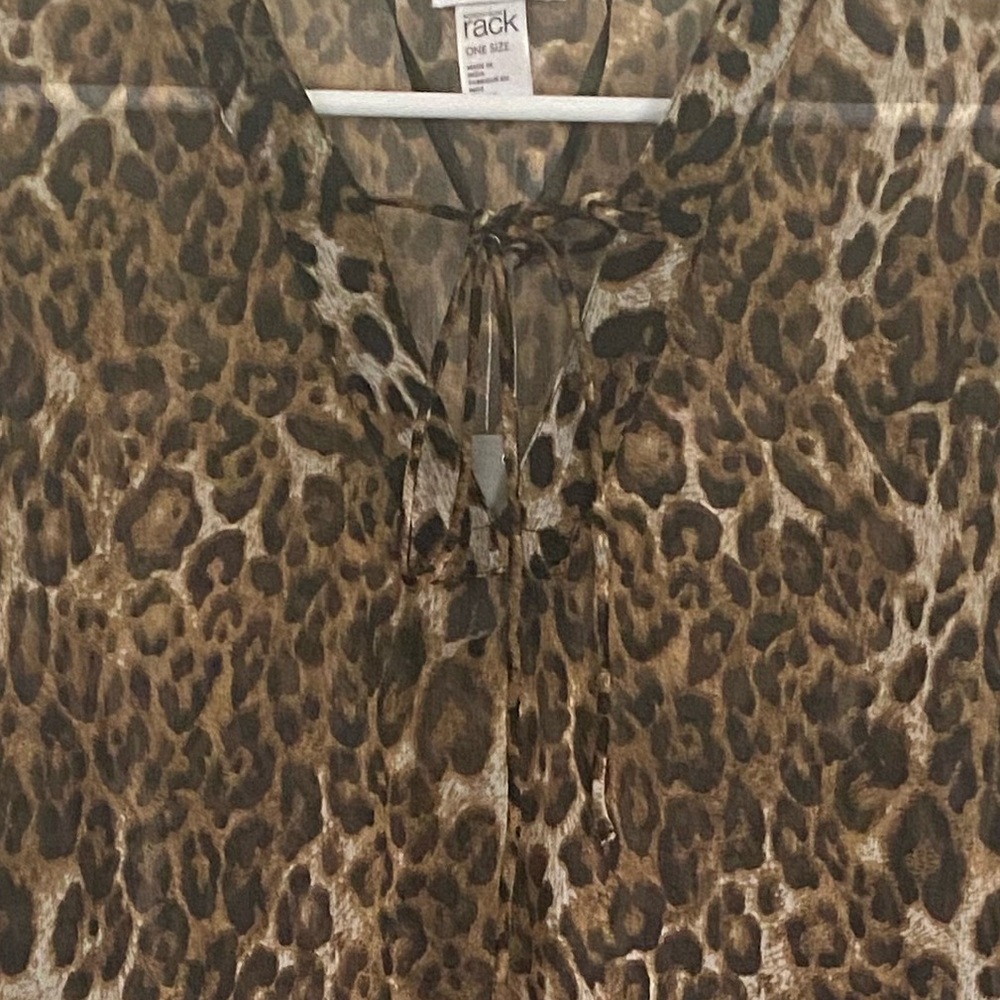 ANIMAL PRINT SWIMSUIT COVER UP   NWOT - Picture 4 of 6